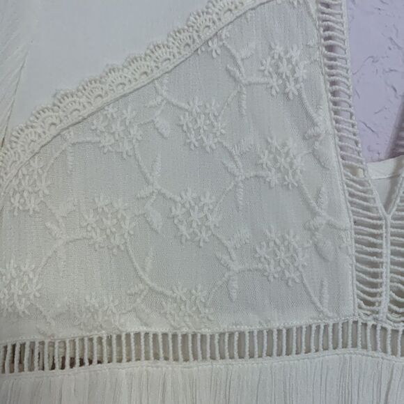 PATRONS OF PEACE Dress,Boho Lace Cut Out Size S - Picture 5 of 6